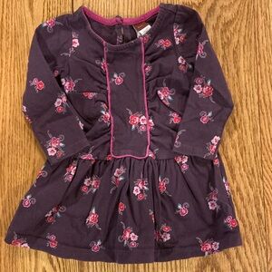 Tea Collection Purple Floral Kids Dress